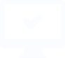 white computer monitor icon