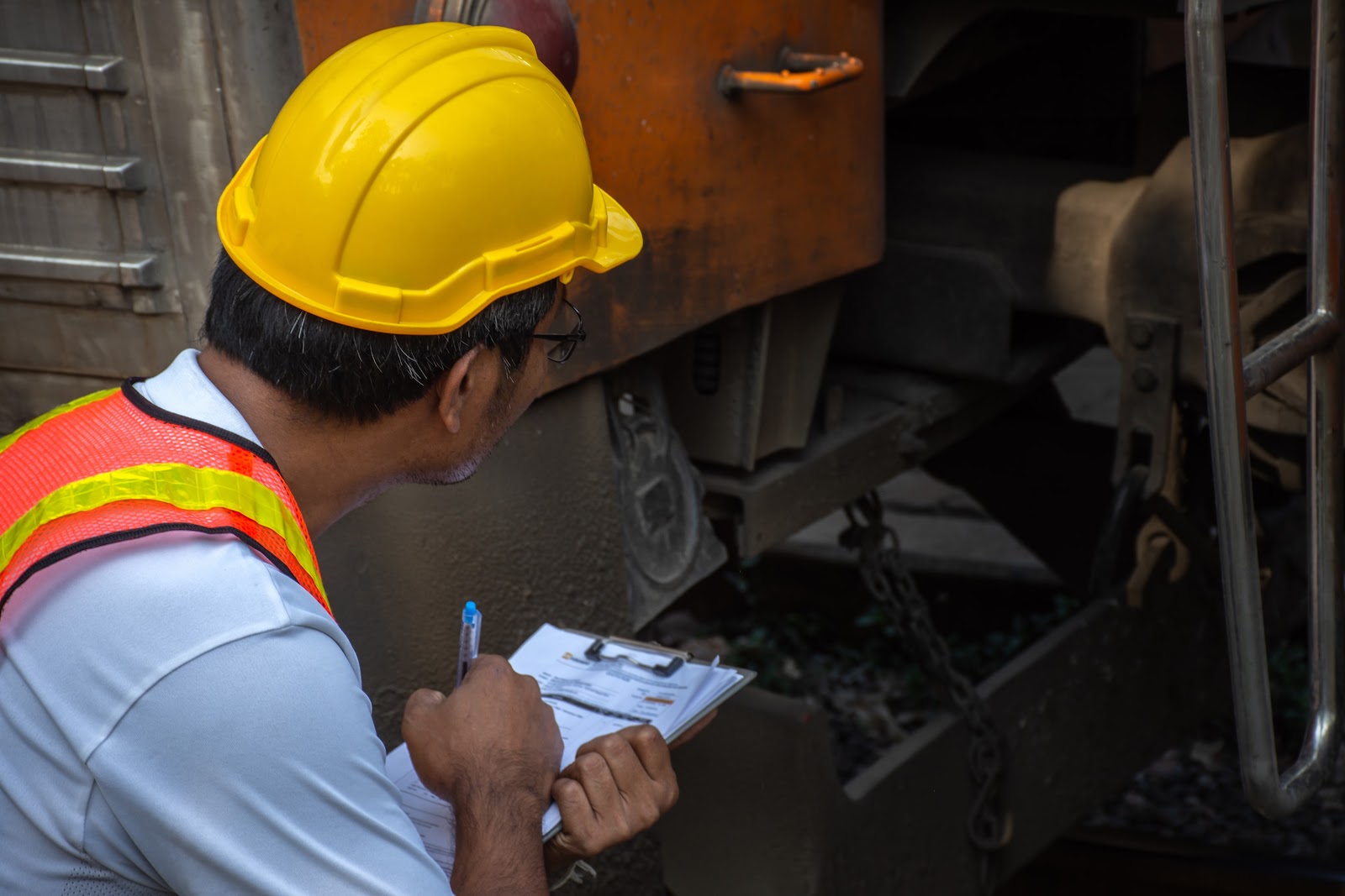Safety Officer conducting a checkup