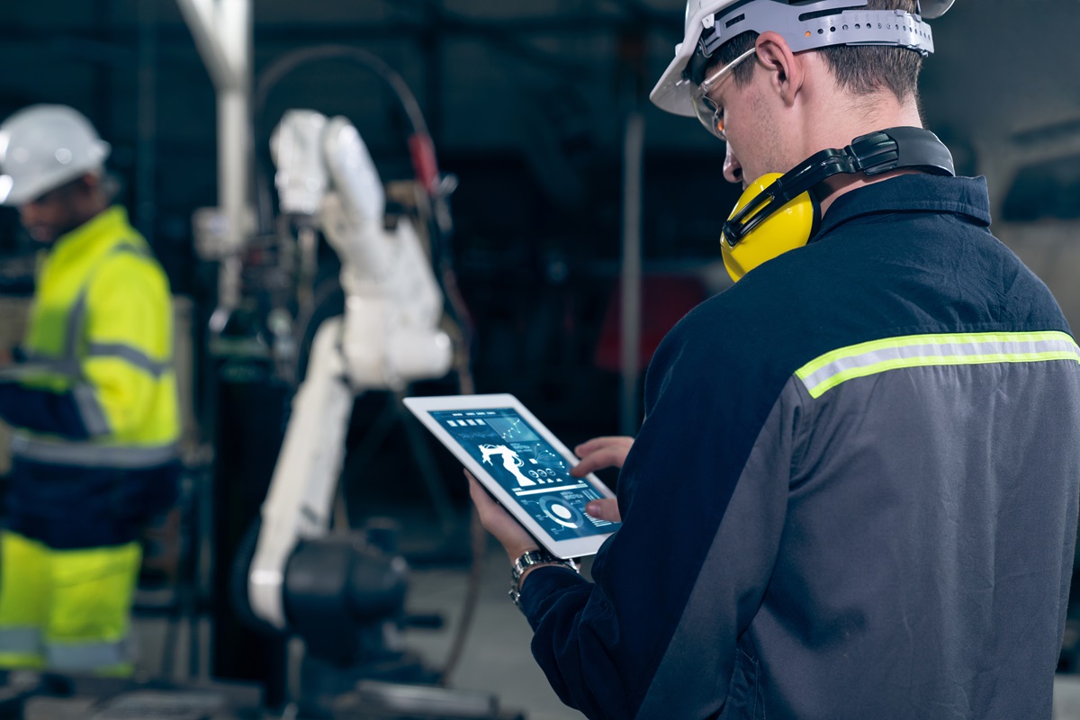 Technician using Process Safety Management Software